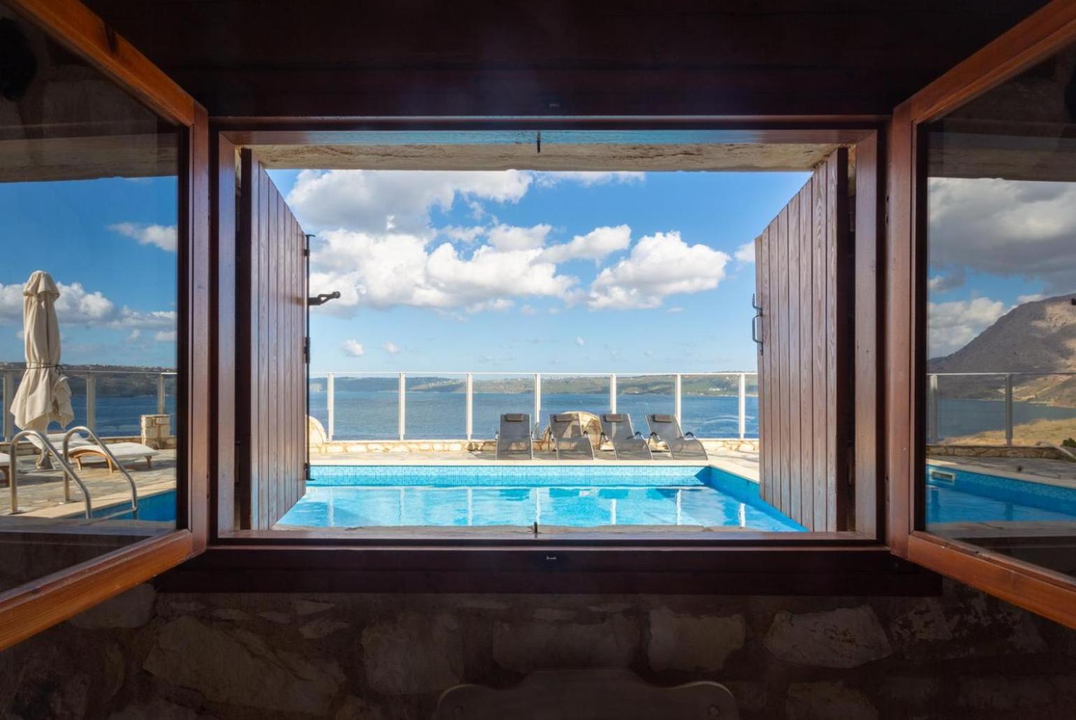 Souda Bay View Villa Kalámion Kültér fotó